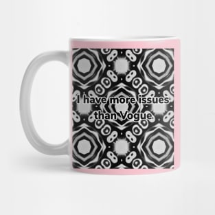 White and black abstract pattern Mug